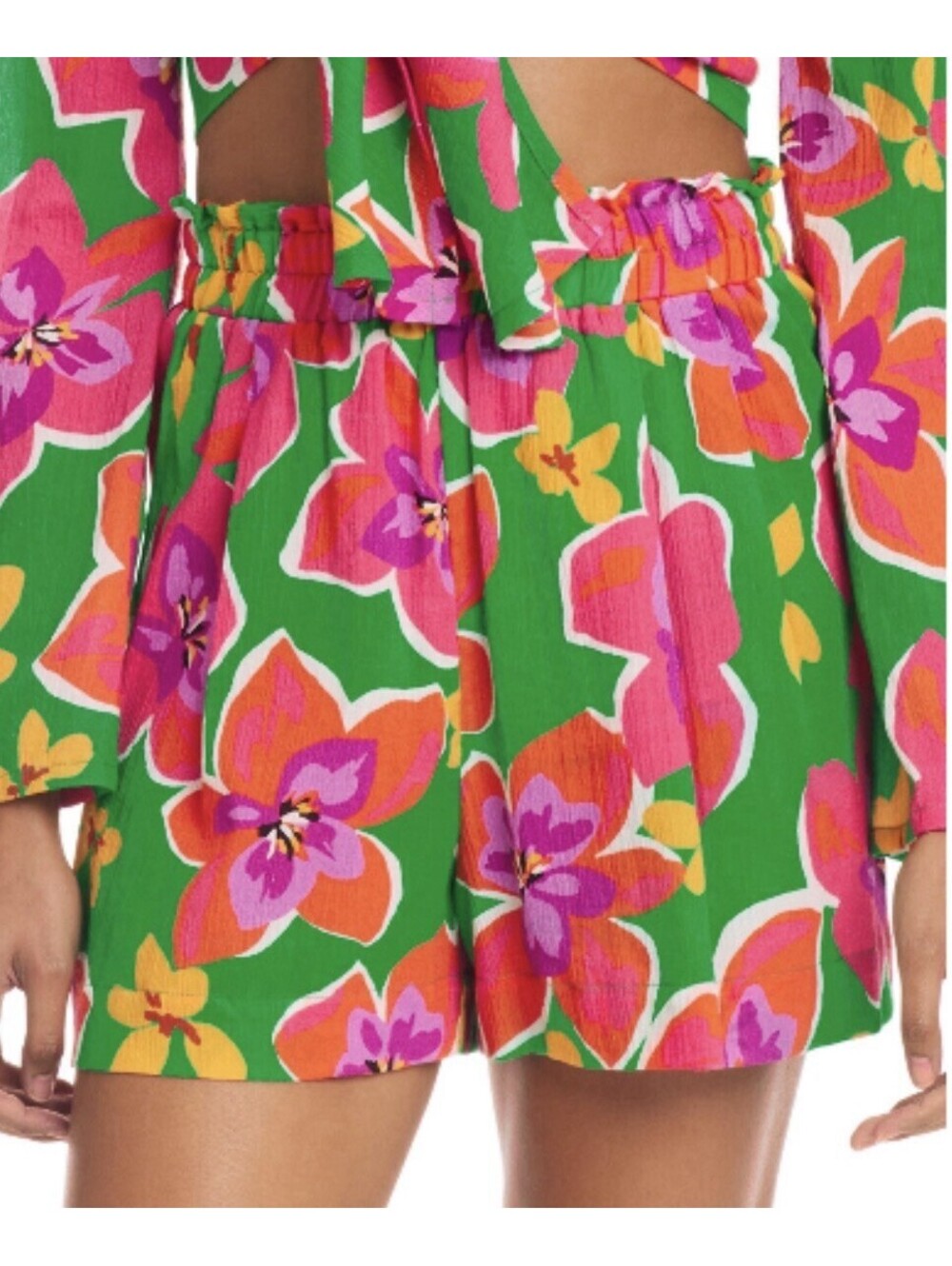 Sanctuary Women's Cotton Paperbag-Waist Cover-Up Shorts Size XS